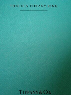 Tiffany & Co. This Is a Tiffany Ring Catalog